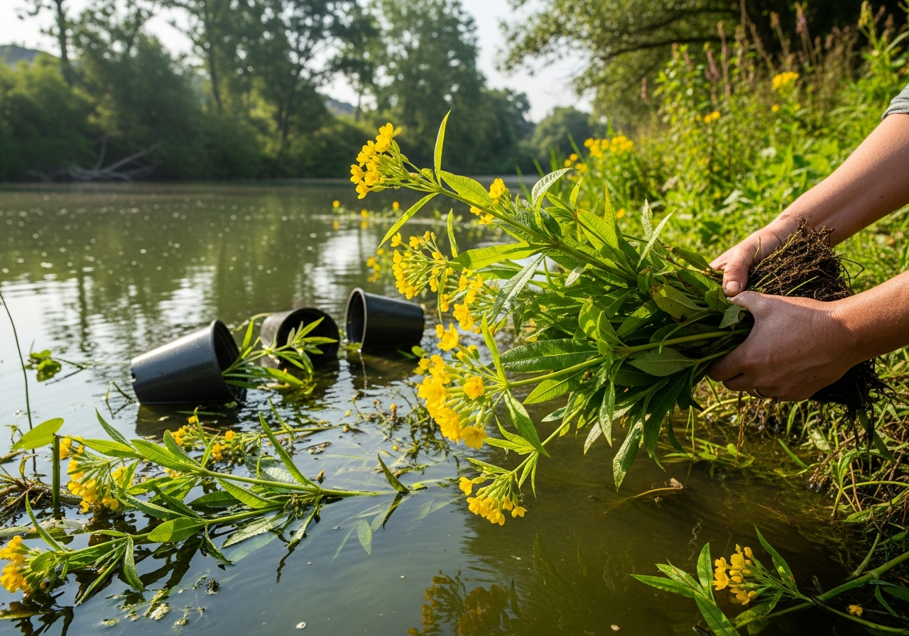 Aquarium plant trade as pathway for Ludwigia peploides introduction to wild waterways