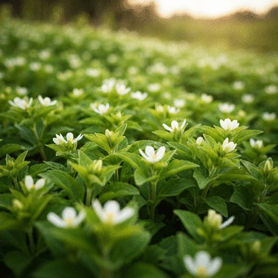 Dense mats of Ludwigia peploides with yellow flowers choking a waterway, showing ecological disruption